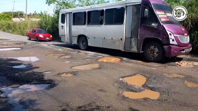 Muchas vialidades dañadas dejo las lluvias en Coatzacoalcos