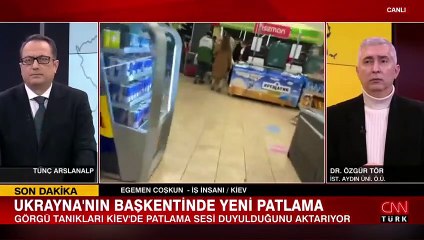 Görgü tanıkları Kiev'de patlama sesi duyulduğunu aktardı