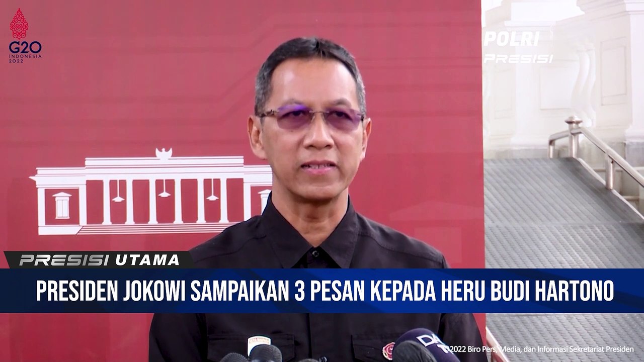 Heru Budi Hartono Samapikan Pesan Presiden Saat Akan Menjabat Sebagai PJ Gubernur DKI Jakarta