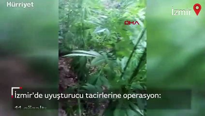 İzmir'de uyuşturucu tacirlerine operasyonda 11 gözaltı