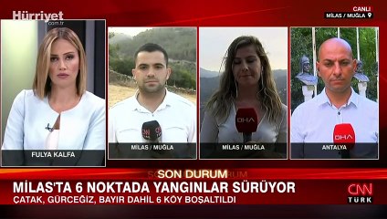 Alevlerle mücadele sürüyor... Yangınlara ilişkin son durumu canlı yayında anlattılar