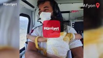 Üzerine sıcak su dökülen beril bebek ambulans helikopterle Eskişehir'e sevk edildi