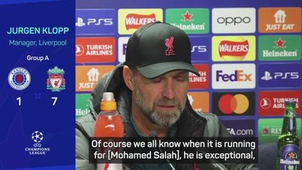 Klopp hoping things will 'work well' for Salah after fastest UCL hat-trick