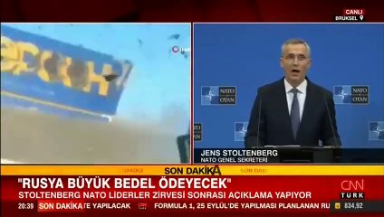 Kritik NATO zirvesi sonrası Stoltenberg'den açıklama: Topyekûn bir işgali var