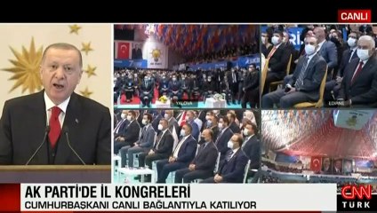 Cumhurbaşkanı Erdoğan, Ak Parti İl Kongreleri'nde önemli açıklamalarda bulundu