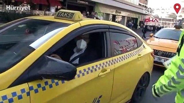 Taksim'de ceza yazılan taksiciden polise: Hakkımı helal etmiyorum