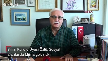 Bilim Kurulu Üyesi Özlü: Sosyal alanlarda klima çok riskli