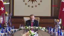 Cumhurbaşkanı Erdoğan, Trabzonspor’u kabul etti
