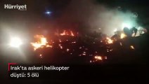 Irak'ta askeri helikopter düştü: 5 ölü