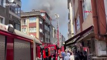 Üsküdar'da doğal gaz dağıtım kutusunda yangın