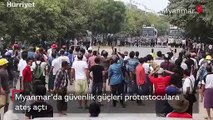 Myanmar'da güvenlik güçleri protestoculara ateş açtı