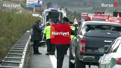 Bursa'da otobanda feci kaza: 4 kişi hayatını kaybetti