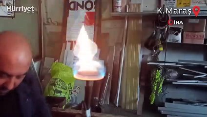 Esnafın iş yerini ısıtmak için bulduğu ilginç çözüm