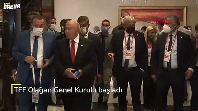 Ankara'da düzenlenen Türkiye Futbol Federasyonu (TFF) Olağan Genel Kurulu başladı.