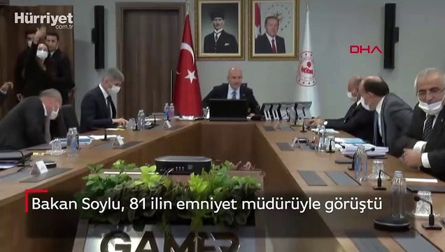 Bakan Soylu, 81 ilin emniyet müdürüyle görüştü