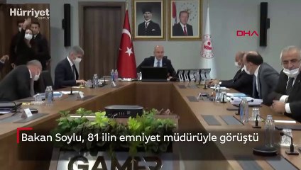 Bakan Soylu, 81 ilin emniyet müdürüyle görüştü