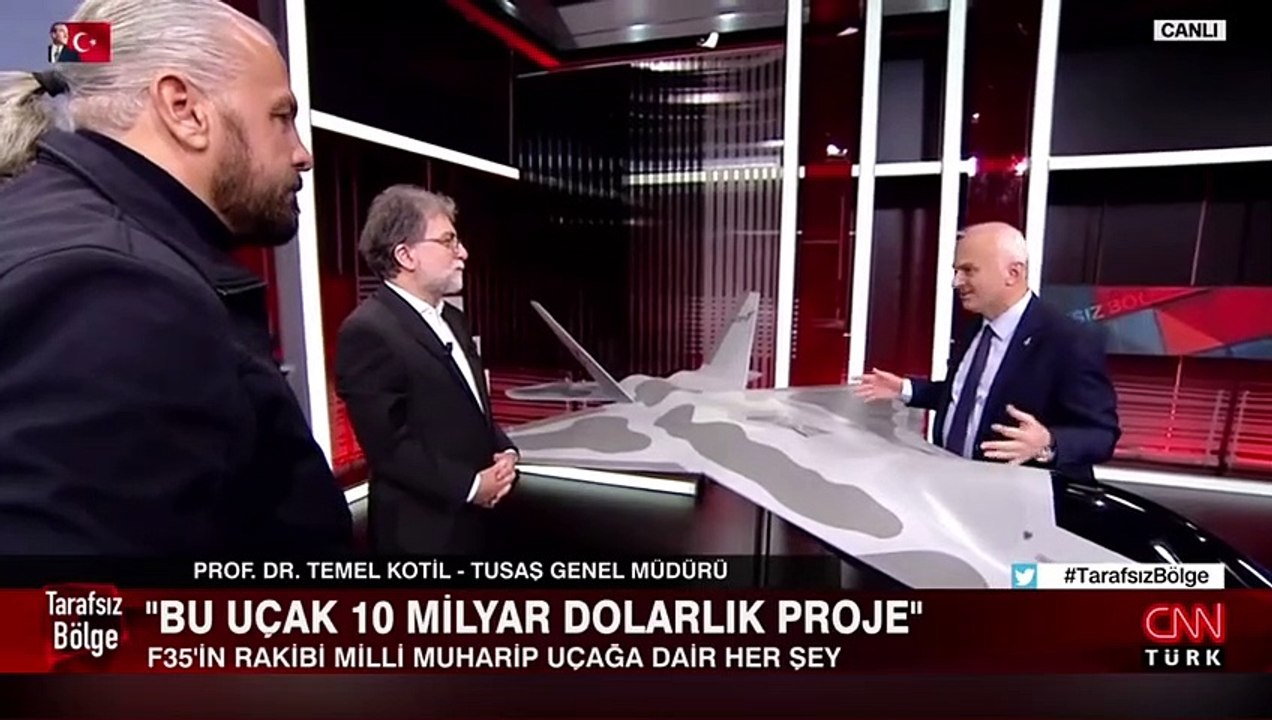 Türk Havacılık-Uzay Sanayii Genel Müdürü Temel Kotil, canlı yayında Milli Muharip Uçağı'nı anlattı