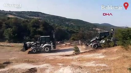 Balıkesir'de orman yangını