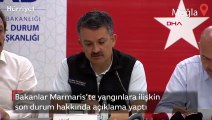 Bakan Pakdemirli ve Soylu, Marmaris'te açıklamalarda bulundu