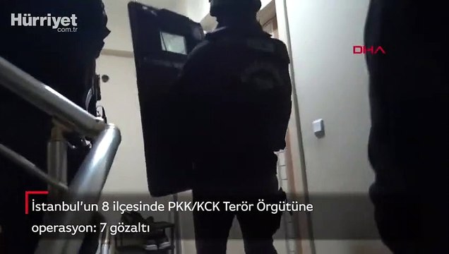 İstanbul’un 8 ilçesinde PKK/KCK Terör Örgütüne operasyon: 7 gözaltı