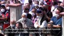 Cumhurbaşkanı Erdoğan, sel afetinin yaşandığı Kastamonu'nun Bozkurt ilçesinde açıklamalarda bulundu