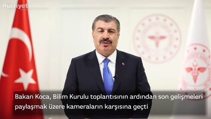Bakan Koca, Bilim Kurulu toplantısının ardından son gelişmeleri paylaştı