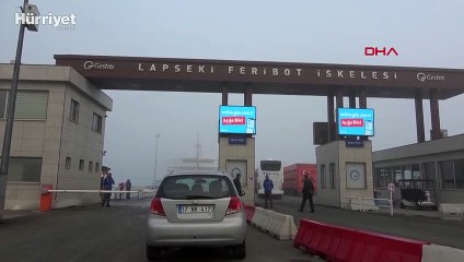 Çanakkale Boğazı, sis nedeniyle gemi trafiğine kapalı