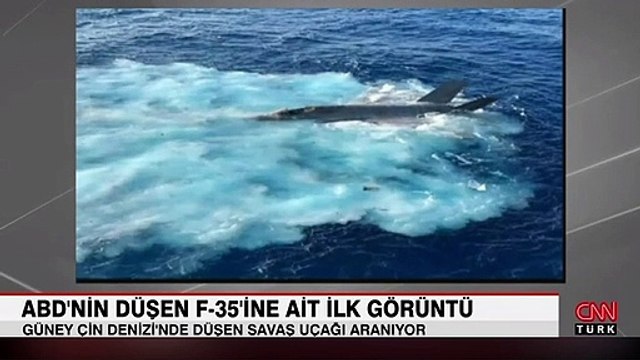 ABD'nin Güney Çin Denizi'ne düşen f-35'ine ait görüntüler oraya çıktı