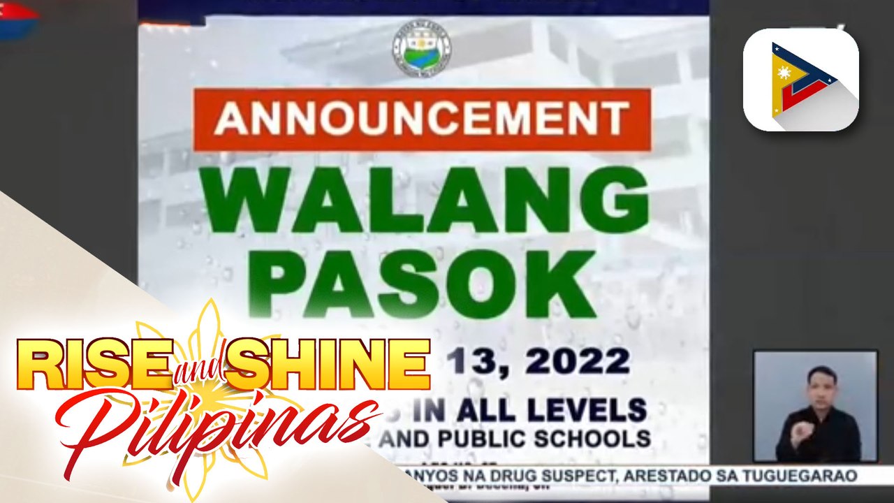 Klase sa lahat ng antas sa mga pampubliko at pribadong paaralan sa bayan ng Enrile, Cagayan, suspendido na