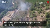 Dursunbey ilçesinde orman yangını kontrol altına alındı