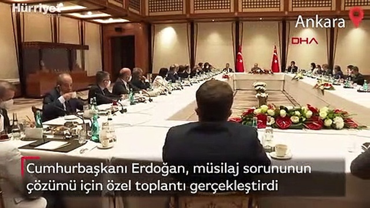 Cumhurbaşkanı Erdoğan, müsilaj sorununun çözümü için özel toplantı gerçekleştirdi