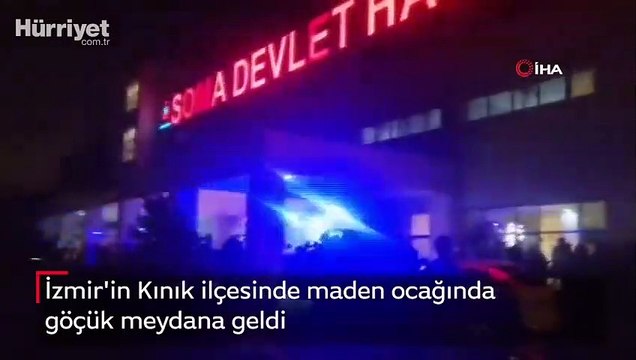 İzmir'in Kınık ilçesinde maden ocağında göçük meydana geldi