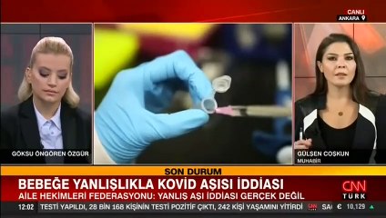 Aile Hekimleri Dernekleri Federasyonundan "bebeğe yanlışlıkla Kovid-19 aşısı yapıldığı" iddiasına ilişkin açıklama