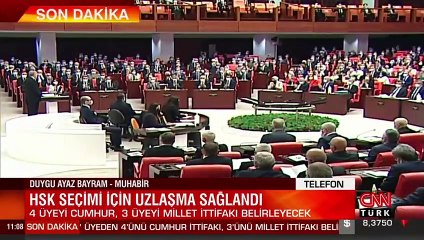 HSK seçimi için uzlaşma sağlandı