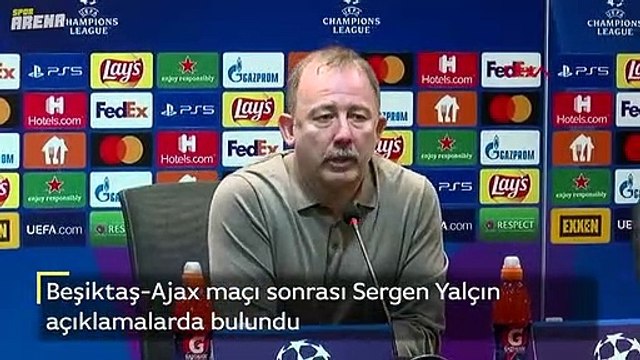 Beşiktaş-Ajax maçı sonrası Sergen Yalçın açıklamalarda bulundu