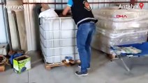 Antalya'da 1000 litre etil alkol ele geçirildi