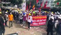 Myanmar'da güvenlik güçleri protestoculara karşı gerçek mermi kullandı