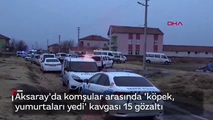 Aksaray'da komşular arasında 'köpek, yumurtaları yedi' kavgası 15 gözaltı