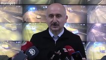 Bakan Karaismailoğlu, Bolu Dağı Tüneli'nde incelemelerde bulundu
