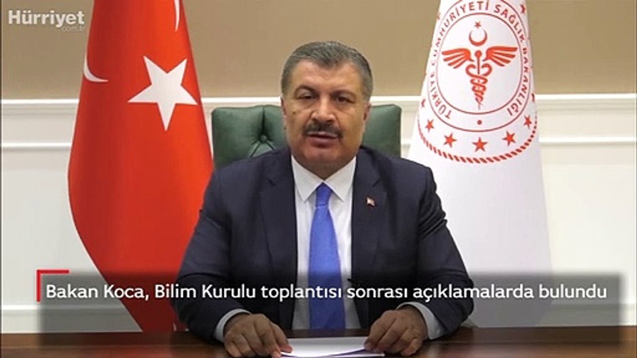 Bakan Koca, Bilim Kurulu toplantısı sonrası açıklamalarda bulundu