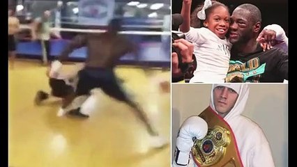 'I really went there to KILL him': Deontay Wilder admits he intended to 'shoot' internet prankster for racist comments and online abuse of his daughter - as he opens up on 2014 clip of him beating up the man in a gym