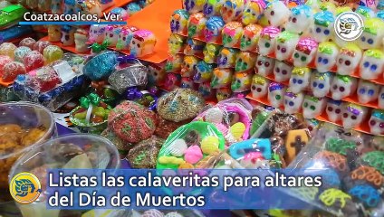Listas las calaveritas para altares del Día de Muertos