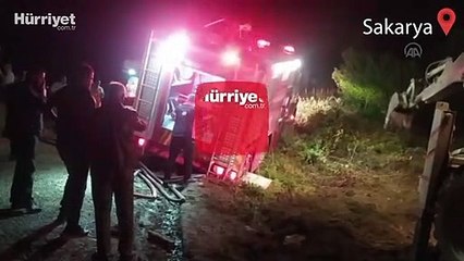 Sakarya'nın Geyve ilçesinde evde çıkan yangında baba ve üç çocuğu yaşamını yitirdi