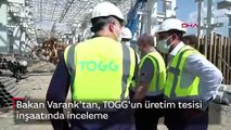 Bakan Varank'tan, TOGG'un üretim tesisi inşaatında inceleme