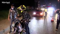 Trafik denetimi: bir motosiklet sürücüsü böyle kaçtı