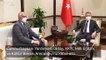 Cumhurbaşkanı Yardımcısı Oktay, KKTC Milli Eğitim ve Kültür Bakanı Amcaoğlu'nu kabul etti