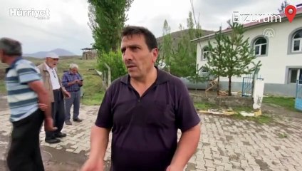 Erzurum'da sağanak ve şiddetli rüzgar hayatı olumsuz etkiledi