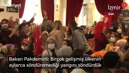 Bakan Pakdemirli: Birçok gelişmiş ülkenin aylarca söndüremediği yangını söndürdük