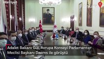 Adalet Bakanı Gül, Avrupa Konseyi Parlamenter Meclisi Başkanı Daems ile görüştü