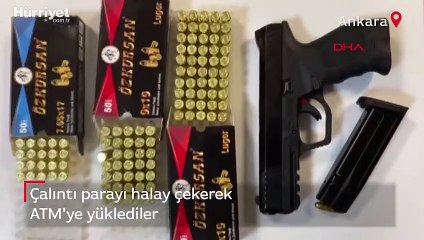 Çalıntı parayı halay çekerek ATM'ye böyle yüklediler